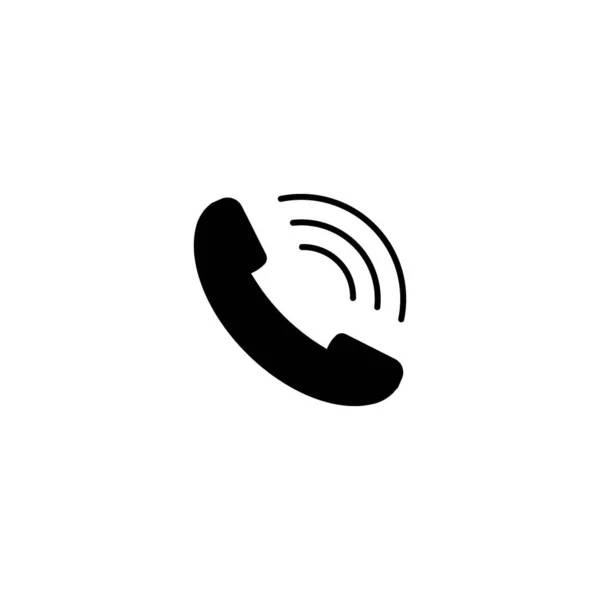 Αφηρημένη Επίπεδη Σχεδίαση Απλό Διάνυσμα Κλήσης Εικονίδιο Τηλεφώνου Τηλέφωνο Σύμβολο — Διανυσματικό Αρχείο