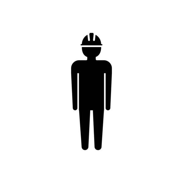 Construction Workers Icon Vector Illustration Design — Stock Vector