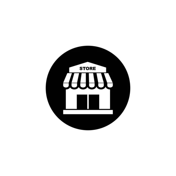 Icono Tienda Plantilla Vector Diseño Ilustración — Vector de stock
