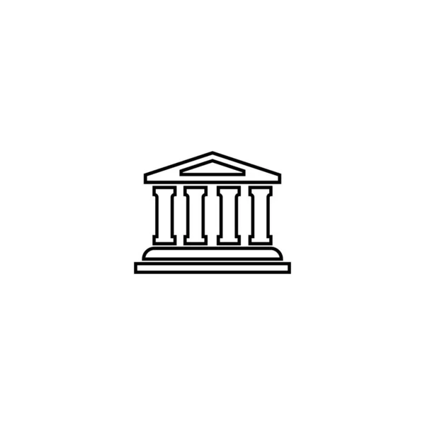 Columna Logo Vector Plantilla Diseño Ilustración — Vector de stock