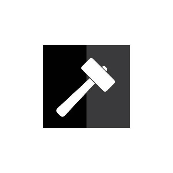 Hammer Icon Vektor Design Illustration — Stockvektor