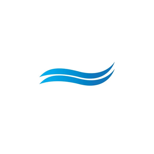 Wasser Welle Logo Vektor Illustration Design — Stockvektor