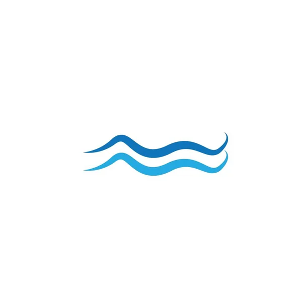 Illustration Vectorielle Logo Vague Eau — Image vectorielle