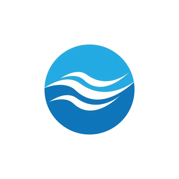 Wasser Welle Symbol Vektor Illustration Design — Stockvektor