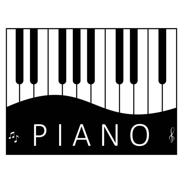 Piano Icon Vector Design Illustration — Stock Vector
