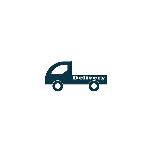 Lastbil Leverans Logotyp Vektor Design Illustration Och Bakgrund — Stock vektor