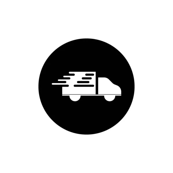 Lkw Lieferung Logo Vektor Design Illustration Und Hintergrund — Stockvektor