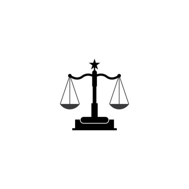 Hukuk firması logo vektör tasarımı çizimi