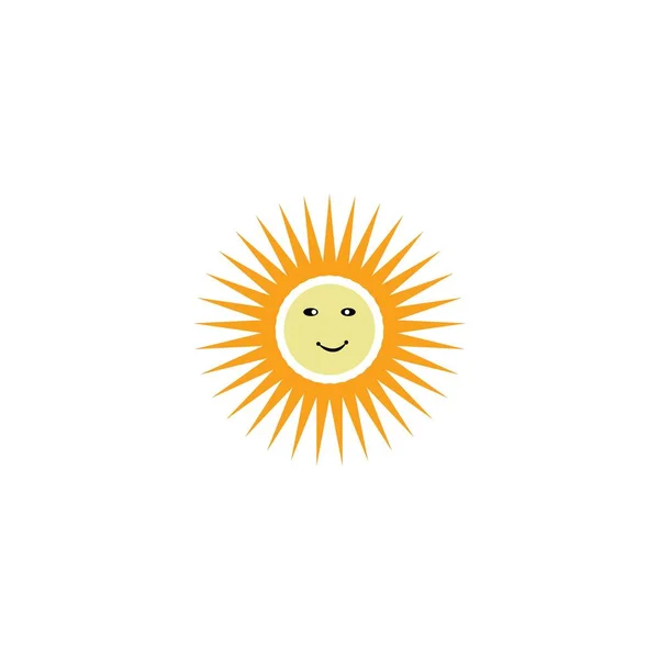 Modelo Ícone Vetor Logotipo Ilustração Solar —  Vetores de Stock