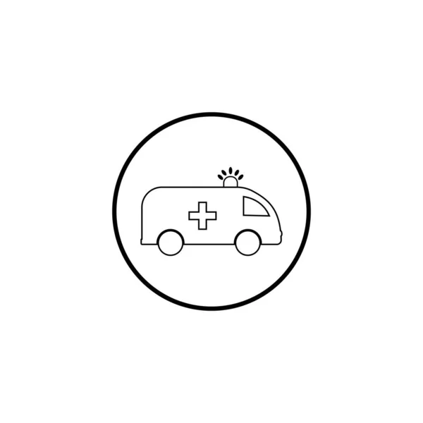 Rettungswagen Symbol Vektor Illustration Design — Stockvektor