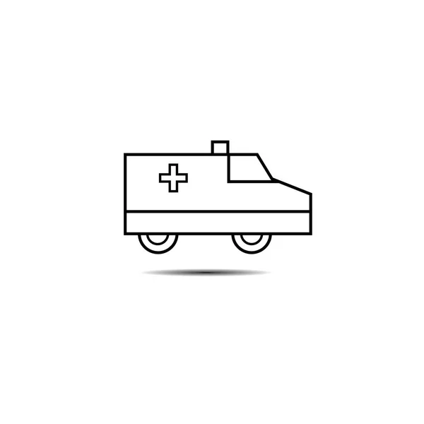 Rettungswagen Symbol Vektor Illustration Design — Stockvektor