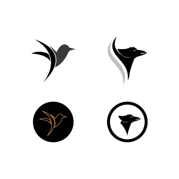 Illustration Icône Vectorielle Symbole Oiseau — Image vectorielle
