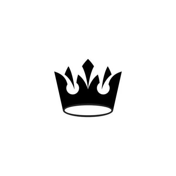 Crown Logo Vektor Tervezés Illusztráció Sablon Háttér — Stock Vector