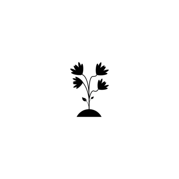 Planta Icono Vector Diseño Ilustración Fondo — Archivo Imágenes Vectoriales