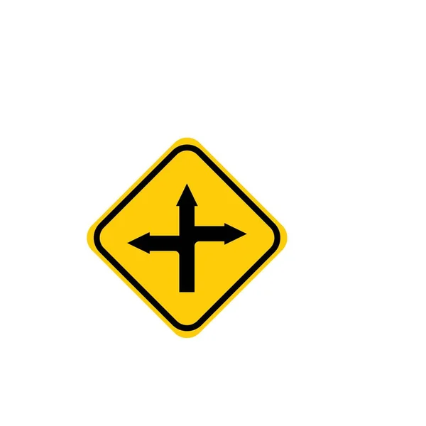 Πιρούνι Στο Πρότυπο Εικονογράφησης Διανυσματικού Σχεδιασμού Λογότυπου Δρόμου — Διανυσματικό Αρχείο