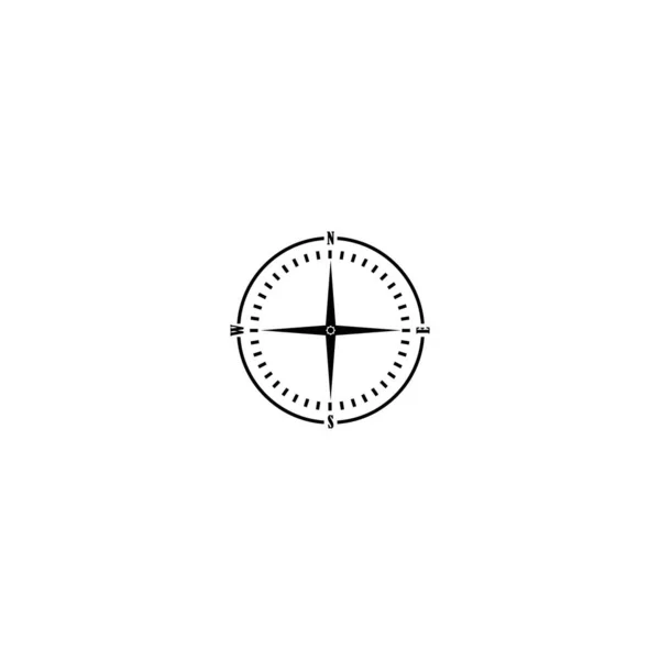 Compas Logo Wektor Ilustracja Projekt Tło — Wektor stockowy