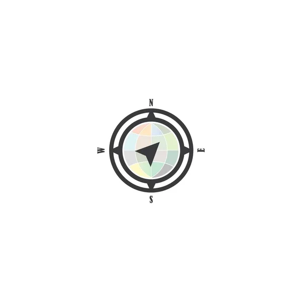 Compas Logo Vector Illustration Design Background — Stock Vector
