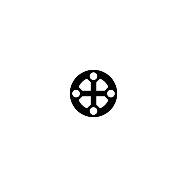 Medisch Kruis Logo Ontwerp Sjabloon Illustratie Backround — Stockvector