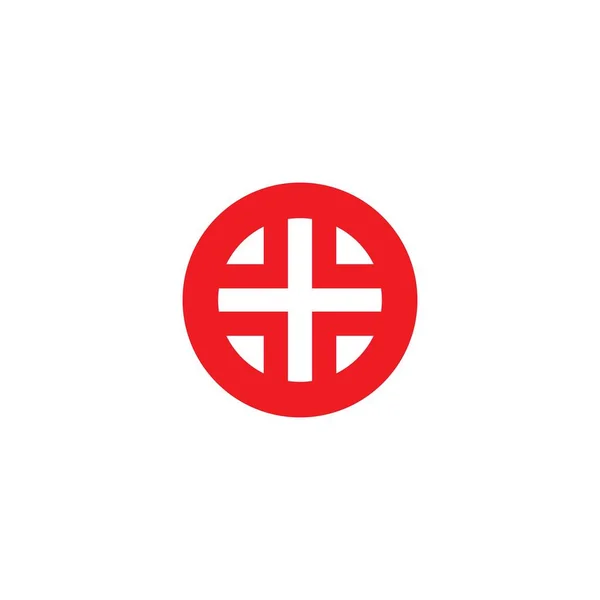 Lékařské Cross Logo Design Šablony Ilustrace Pozadí — Stockový vektor