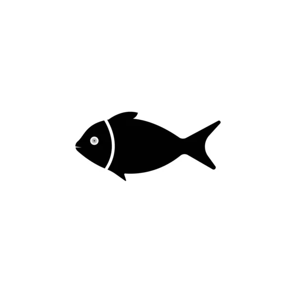 Peces Logotipo Vector Plantilla Diseño Ilustración Fondo — Archivo Imágenes Vectoriales