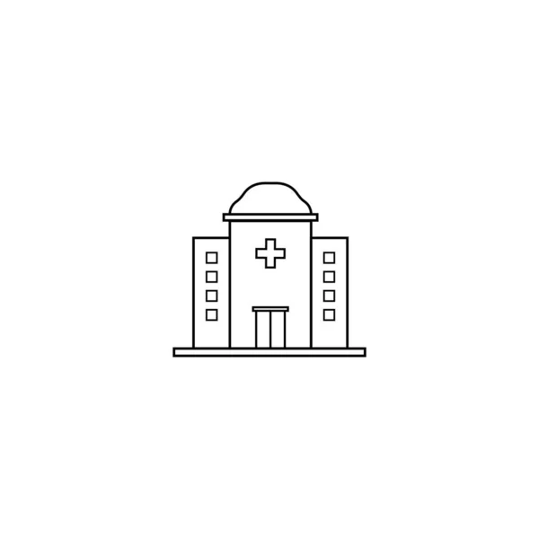 医療病院のロゴベクトルイラストデザイン — ストックベクタ
