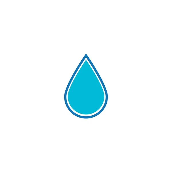 Projeto Ilustração Vetor Logotipo Gota Água —  Vetores de Stock