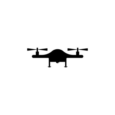 Drone logo vektör illüstrasyon tasarımı