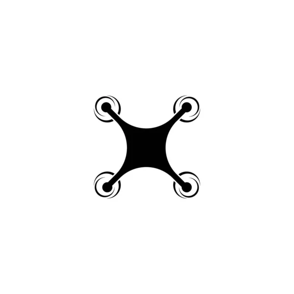 Desenho Ilustração Vetor Logotipo Drone — Vetor de Stock