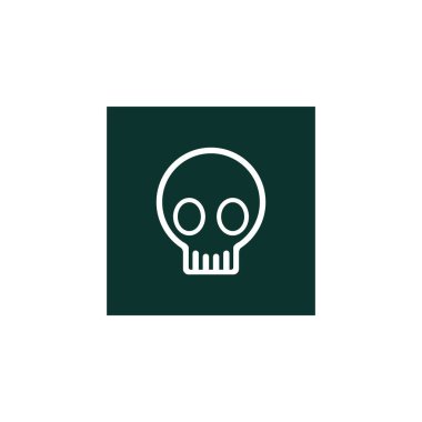 Kurukafa simgesi vektör tasarımı çizimi ve arkaplan