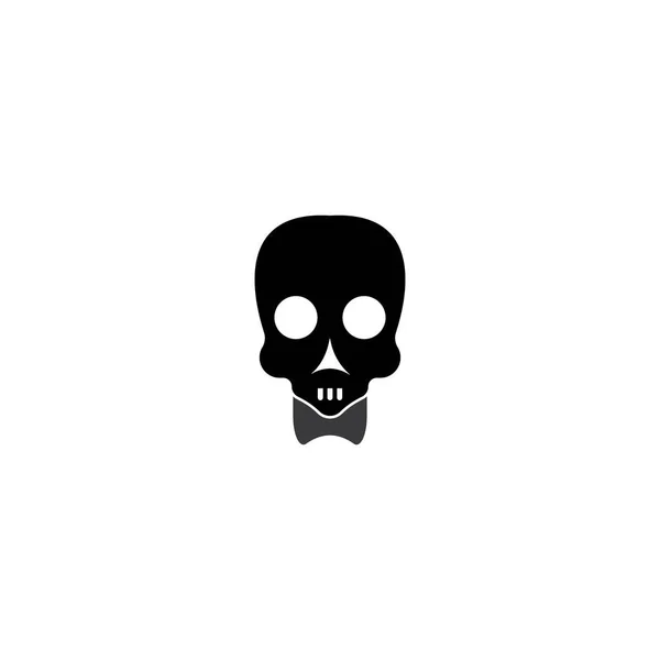 Skull Icon Vektor Design Illustration Und Hintergrund — Stockvektor
