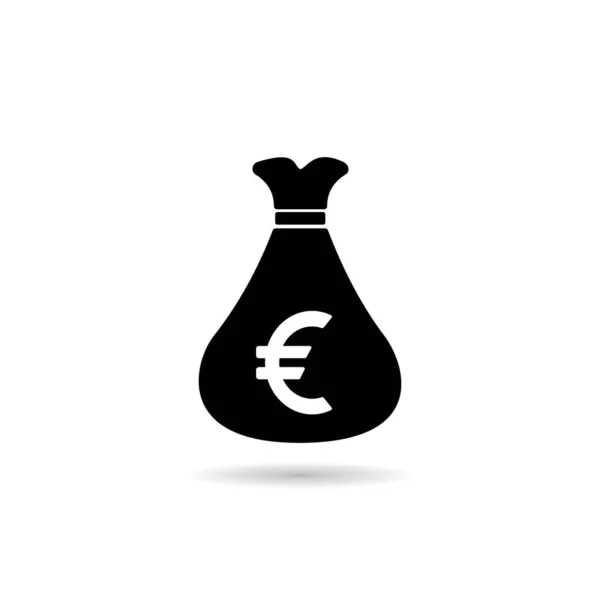 Euro Para Birimi Simgesi Vektör Illüstrasyon Tasarımı — Stok Vektör