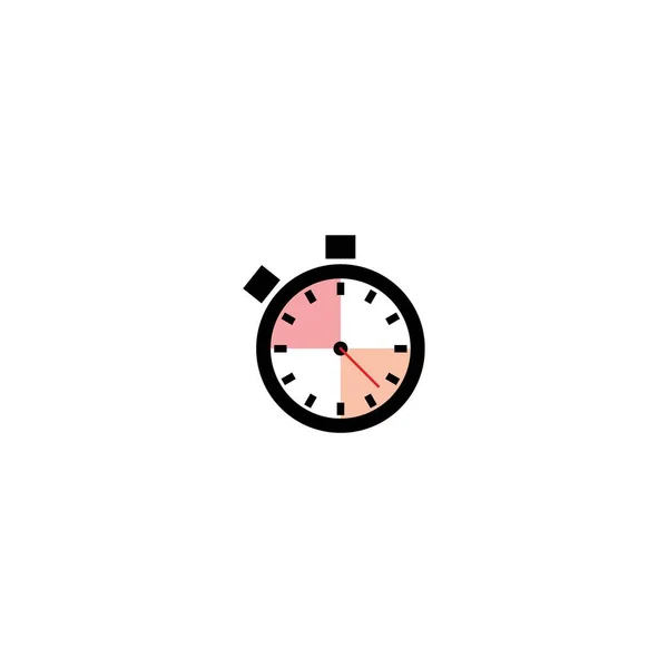 Modèle Illustration Conception Vectorielle Icône Chronomètre — Image vectorielle