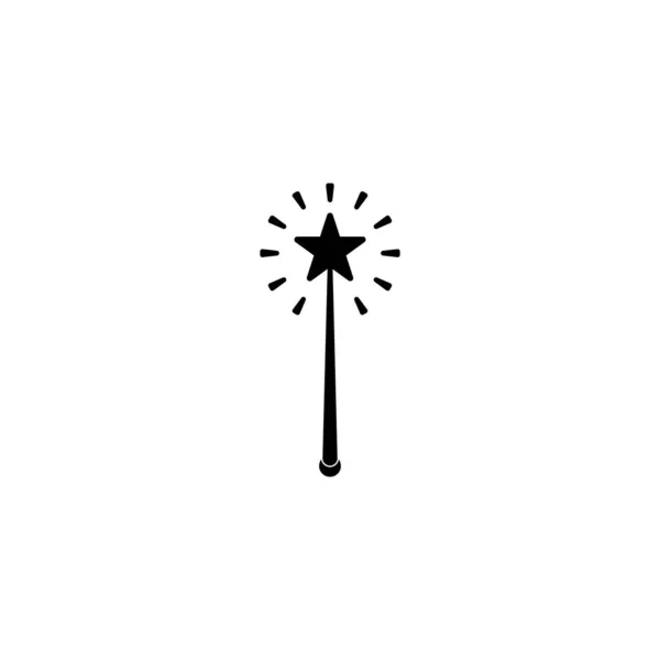 Дизайн Векторной Иллюстрации Логотипа Волшебной Палочки — стоковый вектор