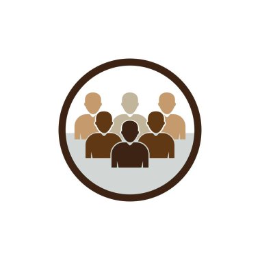 topluluk logo vektör çizim şablonu