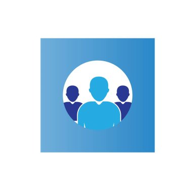 topluluk logo vektör çizim şablonu