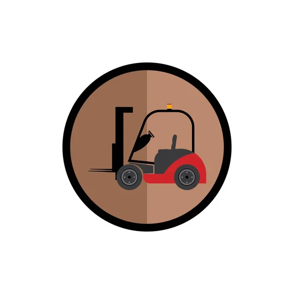 Gabelstapler Lieferwagen Vektor Symbol Illustration Design Hintergrund — Stockvektor