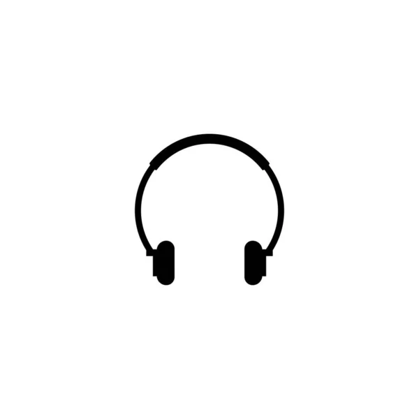 Kulaklık Logosu Vektör Tasarımı Örnekleme Şablonu — Stok Vektör