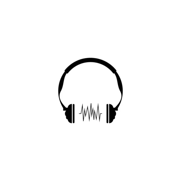 Πρότυπο Απεικόνισης Διανυσματικού Σχεδιασμού Λογότυπου Ακουστικών — Διανυσματικό Αρχείο