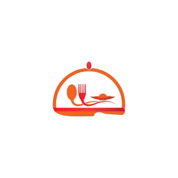 Restaurant Logo Vektor Design Illustration Och Bakgrund — Stock vektor