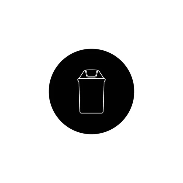 Trash Can Icon Vector Design Illustration Background — Stock Vector