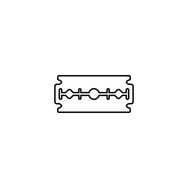 Rasoio Lama Logo Vettoriale Disegno Illustrazione Sfondo — Vettoriale Stock