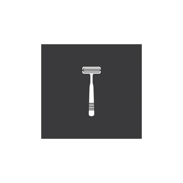 Razor Blad Logotyp Vektor Design Illustration Bakgrund — Stock vektor