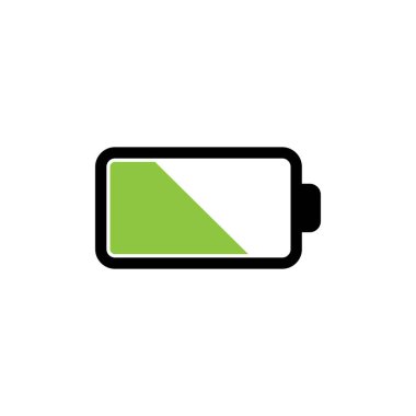 Batarya simgesi, vektör logosu tasarımı