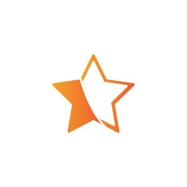 Yıldız Logosu Şablonu vektör illüstrasyon tasarımı