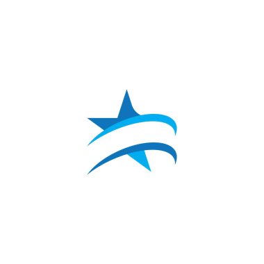 Yıldız Logosu Şablonu vektör illüstrasyon tasarımı