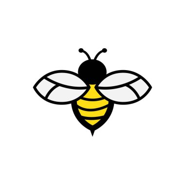 Arı Logo Şablonu vektör çizimi tasarımı