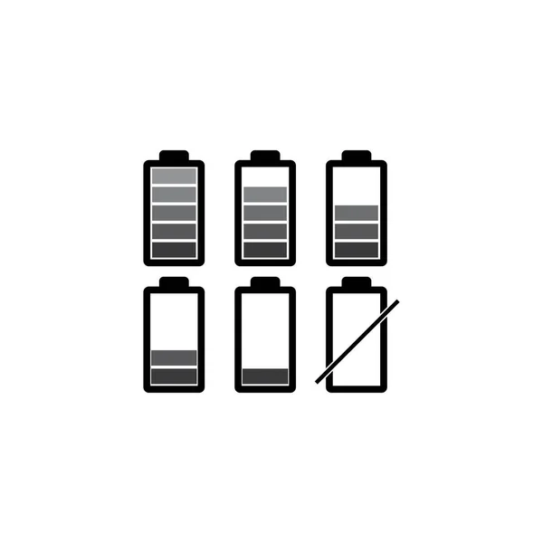 Icône Batterie Logo Vectoriel — Image vectorielle