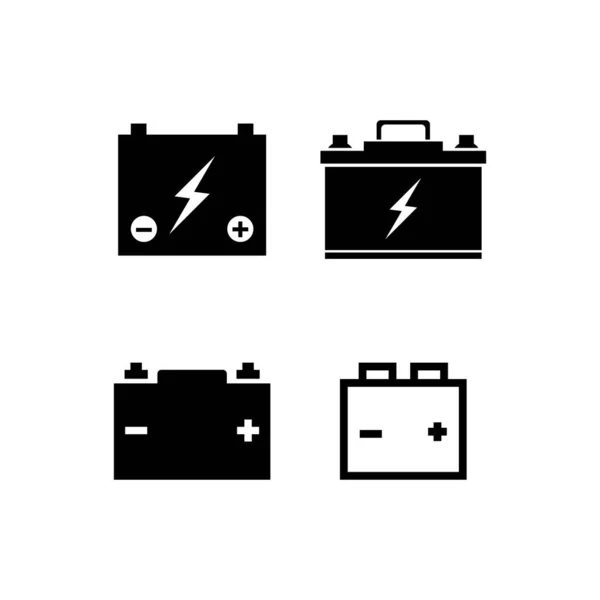 Ikona Baterii Projekt Logo Wektora — Wektor stockowy