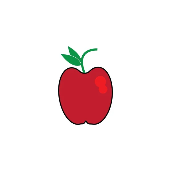 红苹果和绿苹果 矢量图解 — 图库矢量图片