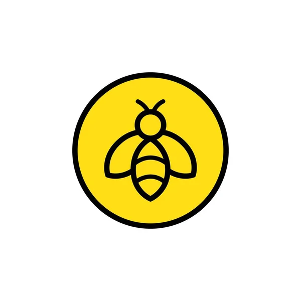 Arı Logo Şablonu vektör çizimi tasarımı